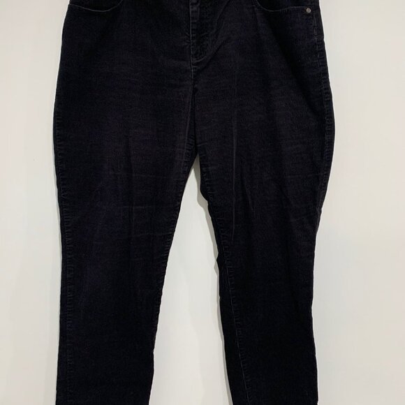 Talbots Women Velvet Size 16 Black Signature Pants - Picture 2 of 6